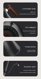 Elkedel med temperaturkontrol